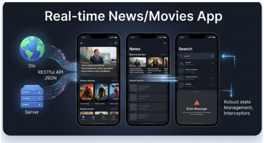 Real-time News/Movies App